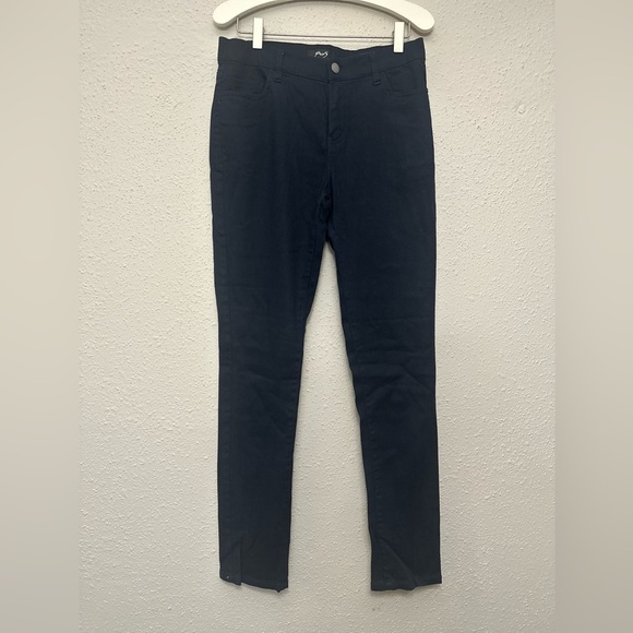Blue Skinny Fit Pants with Tapered Leg - Picture 6 of 7